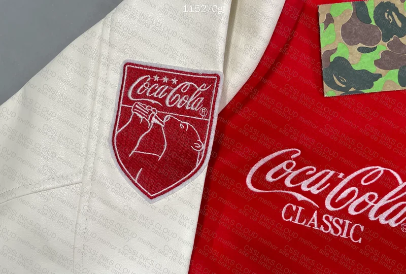 BAPE X COCA-COLA VARSITY JACKET RED 5
