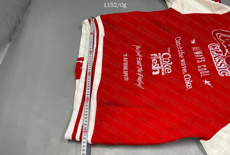 BAPE X COCA-COLA VARSITY JACKET RED 7