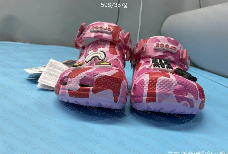 BAPE x Crocs Classic Clog Pink 2