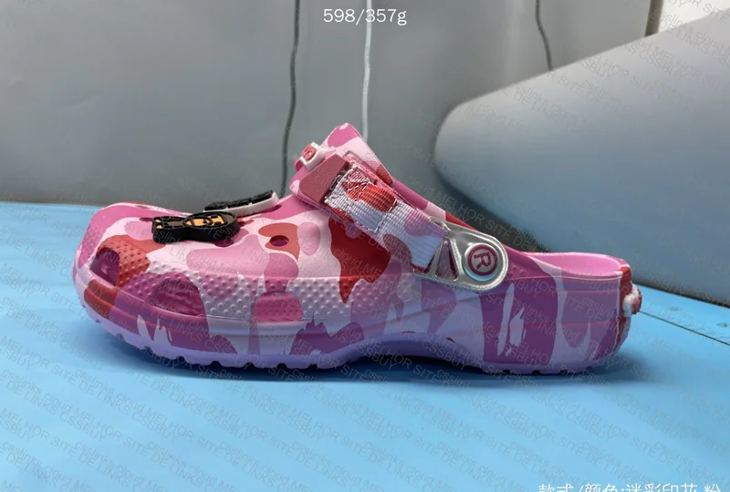 BAPE x Crocs Classic Clog Pink 4