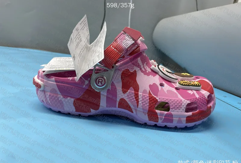 BAPE x Crocs Classic Clog Pink 5