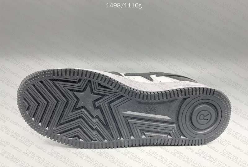 Bapesta black and white