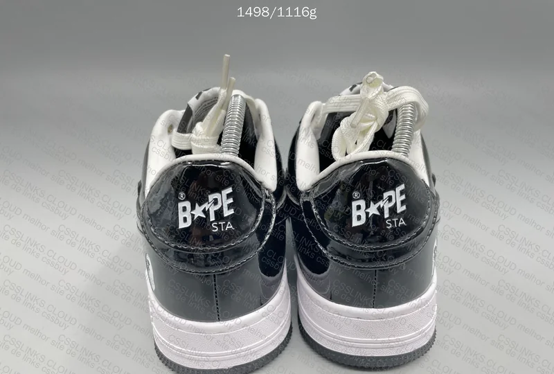Bapesta black and white 4