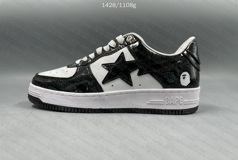 BapeSta Black/White 5