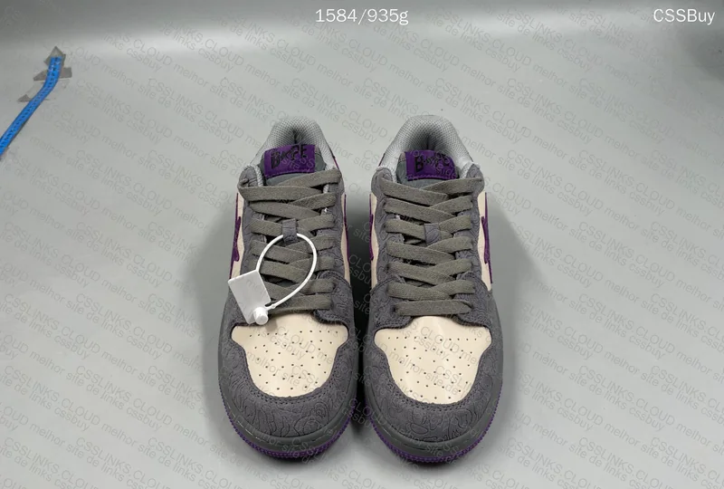 Bapesta grey purple