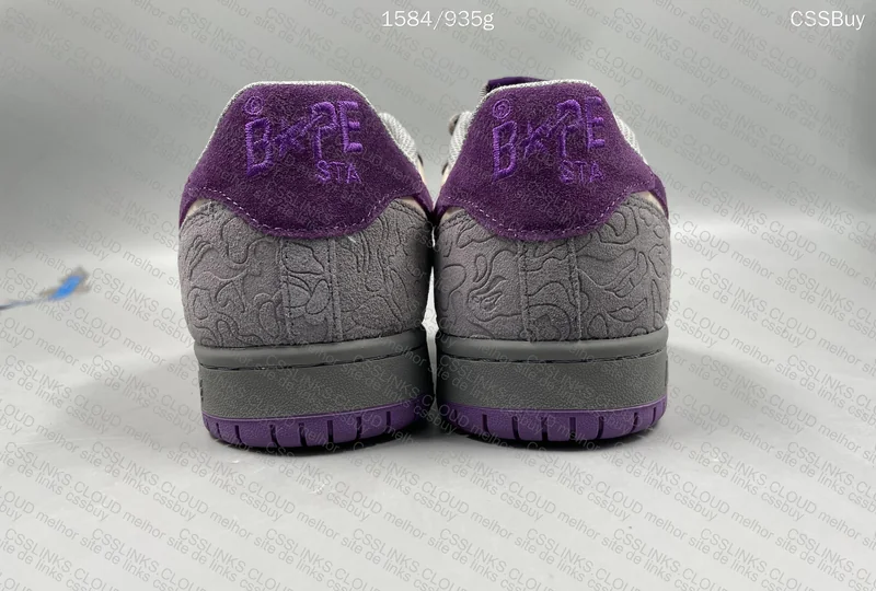 Bapesta grey purple 3