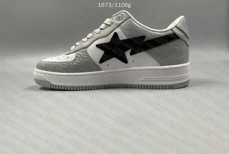 BapeSta Low Grey Black