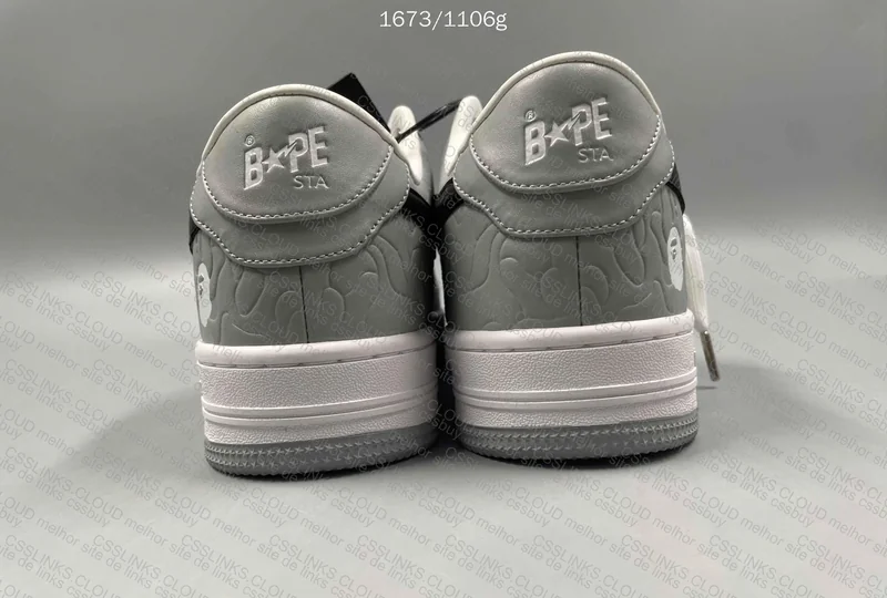 BapeSta Low Grey Black 2