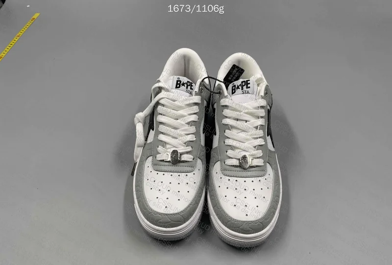 BapeSta Low Grey Black 3