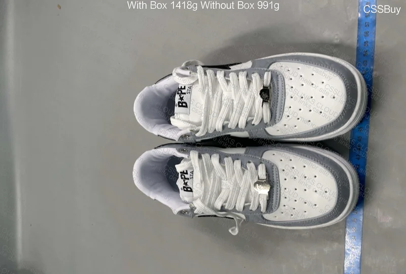 Bapesta Low M2 White Grey 2