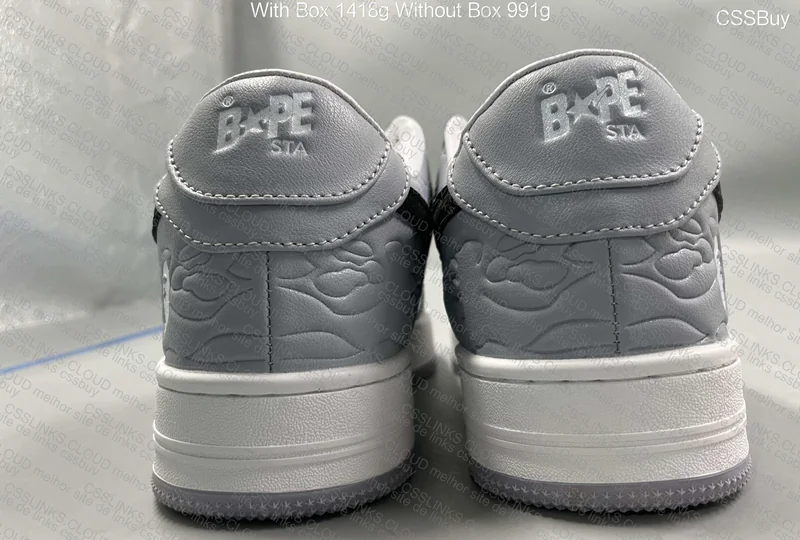Bapesta Low M2 White Grey 3