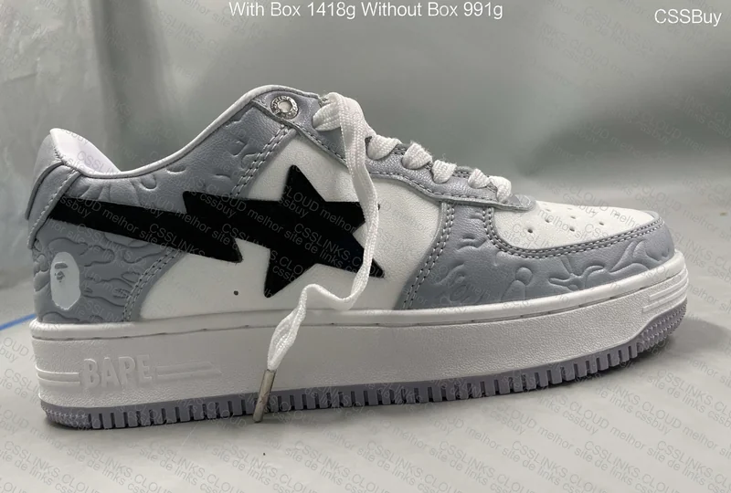 Bapesta Low M2 White Grey 4