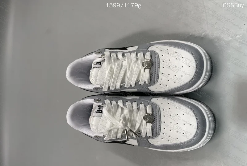 Bapesta Low M2 White Grey 2