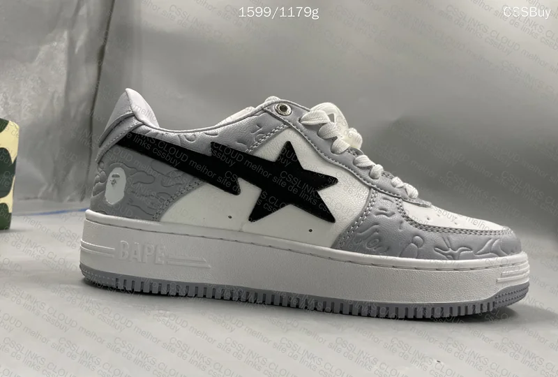 Bapesta Low M2 White Grey 4