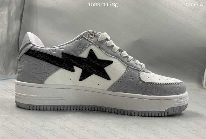 Bapesta Low M2 White Grey 7