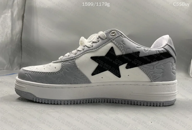 Bapesta Low M2 White Grey 8