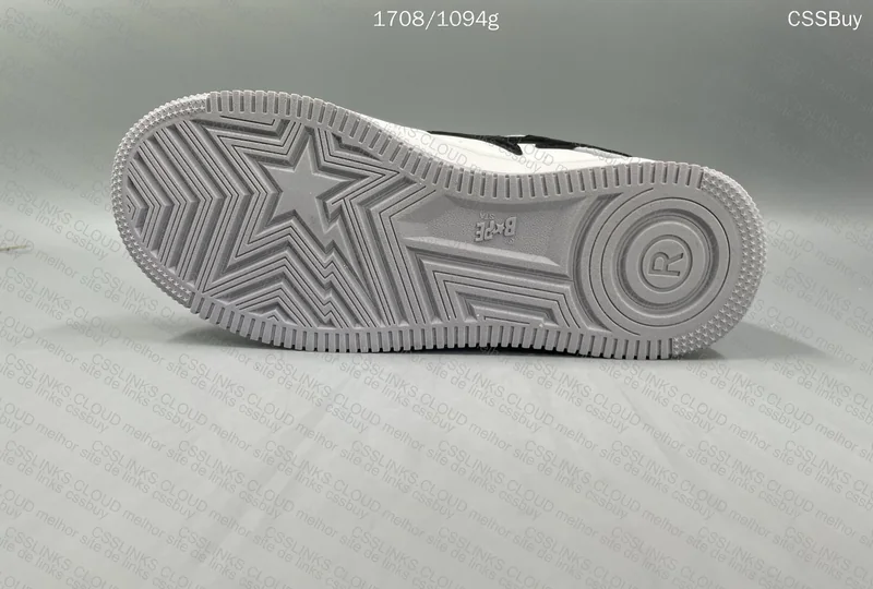Bapesta Low M2 White Grey (HELP NO QC)