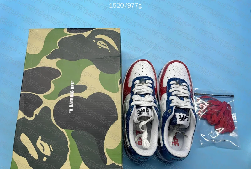 Bapesta red/blue/white 3