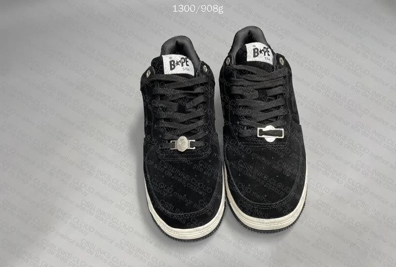 Bapesta Suede Black 10