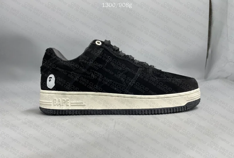 Bapesta Suede Black 6