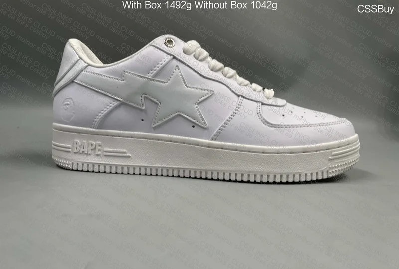 bapesta triple white 3
