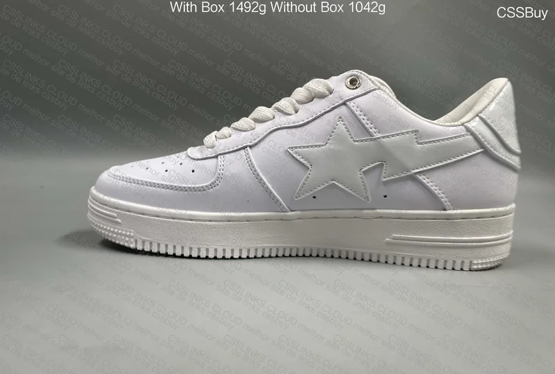bapesta triple white 5