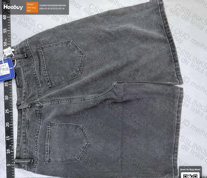 Bermuda jeans preta