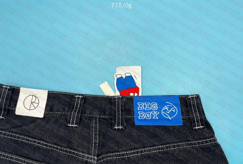 Big Polar Black Jeans with White Stitching 6