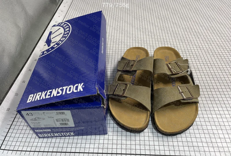 Birkenstocks Arizona Gray green suede 7