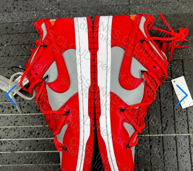 blind box dunk off white red 2