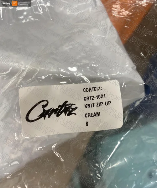 Corteiz Knit Zip Up Fleece Cream 2
