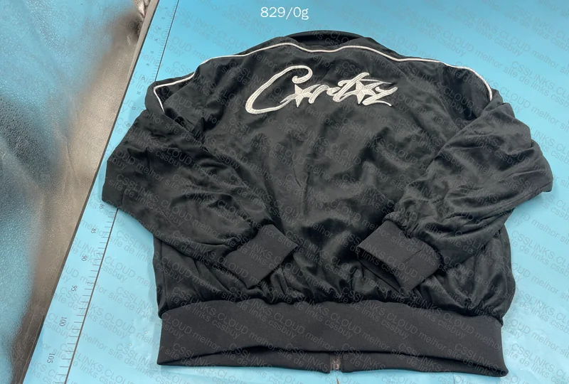 Black Corteiz Velvet Sweatshirt 8