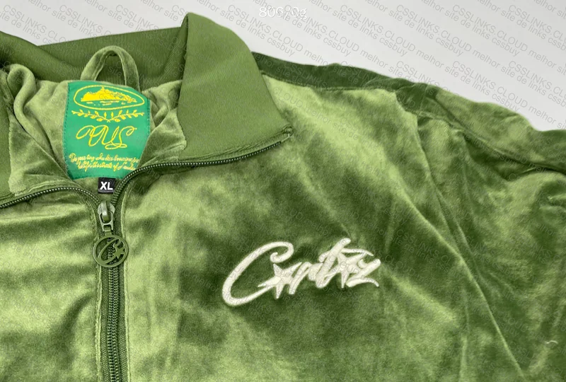 Corteiz Track Suit 'Velor Green' Shirt 5
