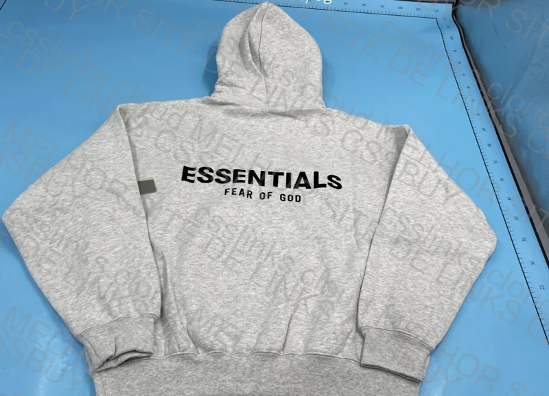 Gray Essential Hoodie 7