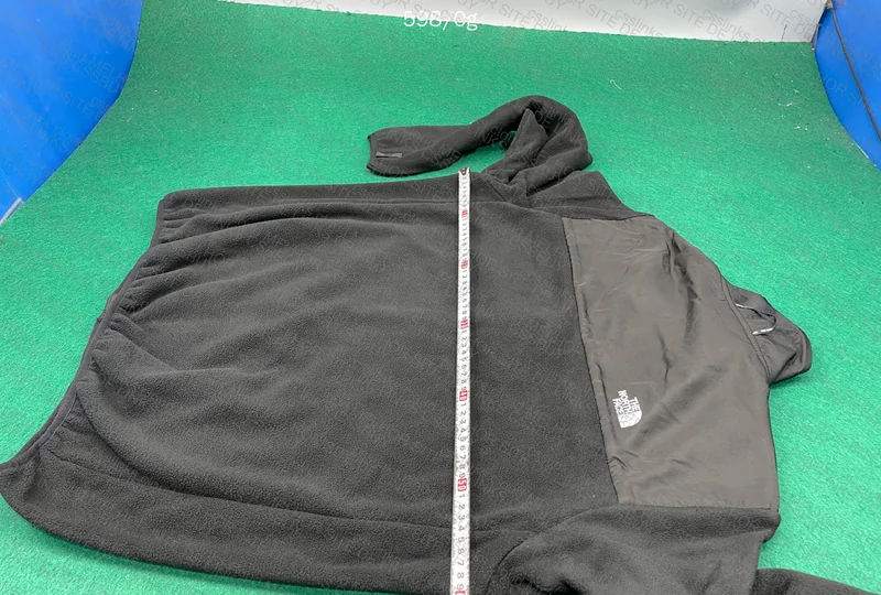 Black TNF Fleece Hoodie (Measurements) 3
