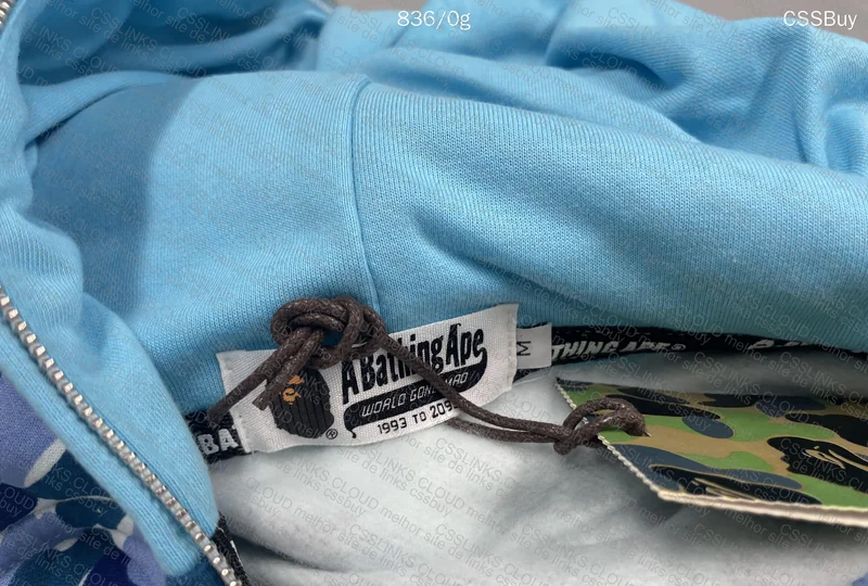Bape Shark Camo Blue Hoodie