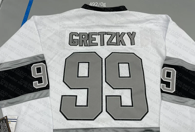 NHL Los Angeles Kings Gretzky White Hoodie 5