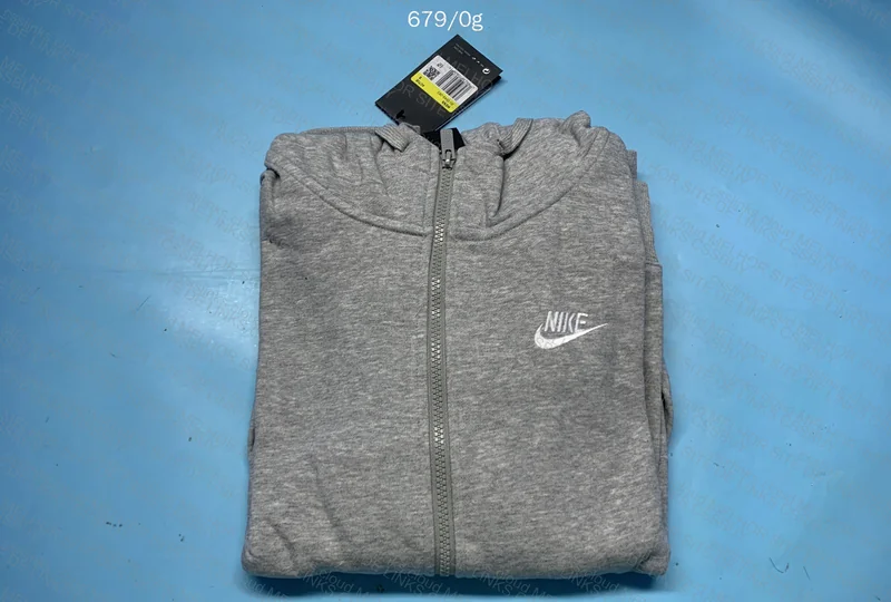 Gray Nike Club Hoodie