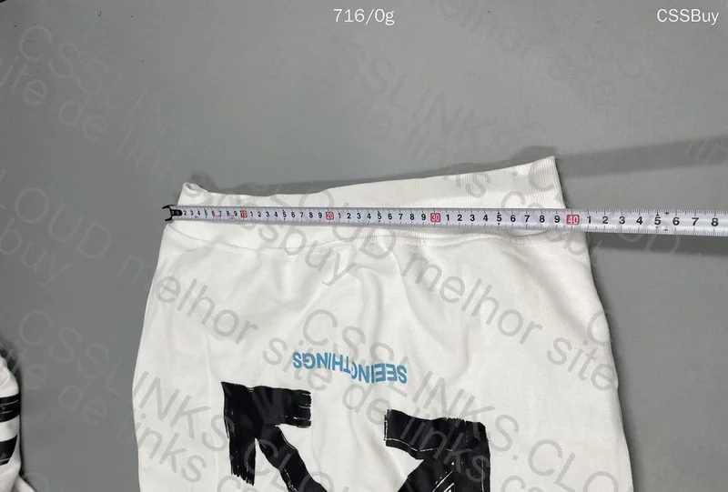 Off-White White Sweater with Measurements