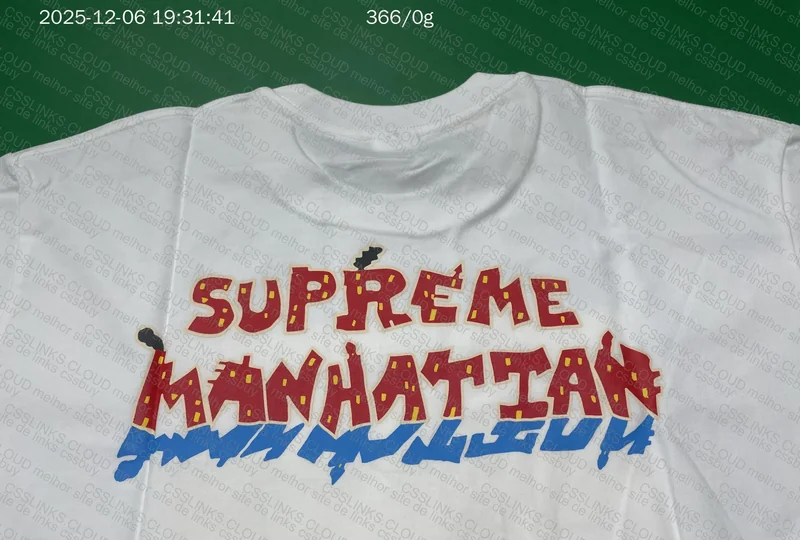 Supreme Manhattan White Tee 6
