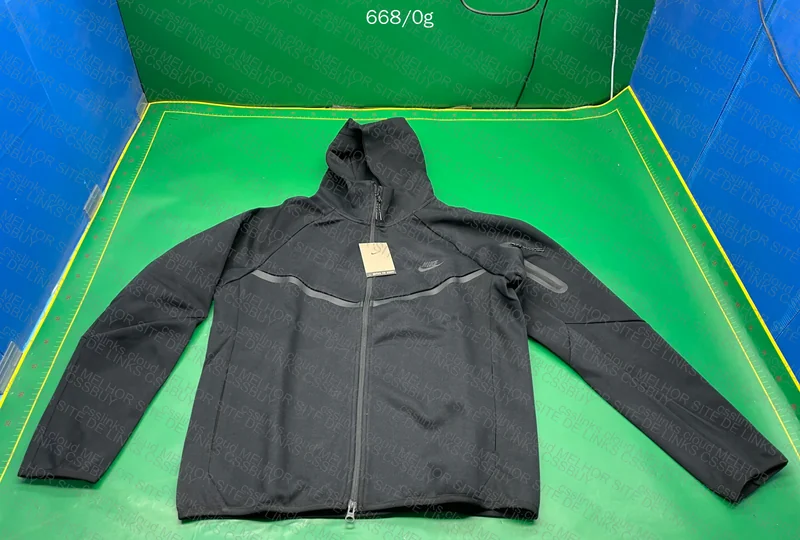 Black Tech Fleece Sweatshirt