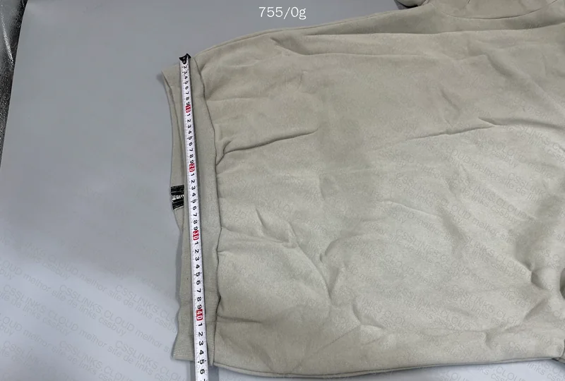 Gray Travis Scott Sweatshirt with Measurements 10