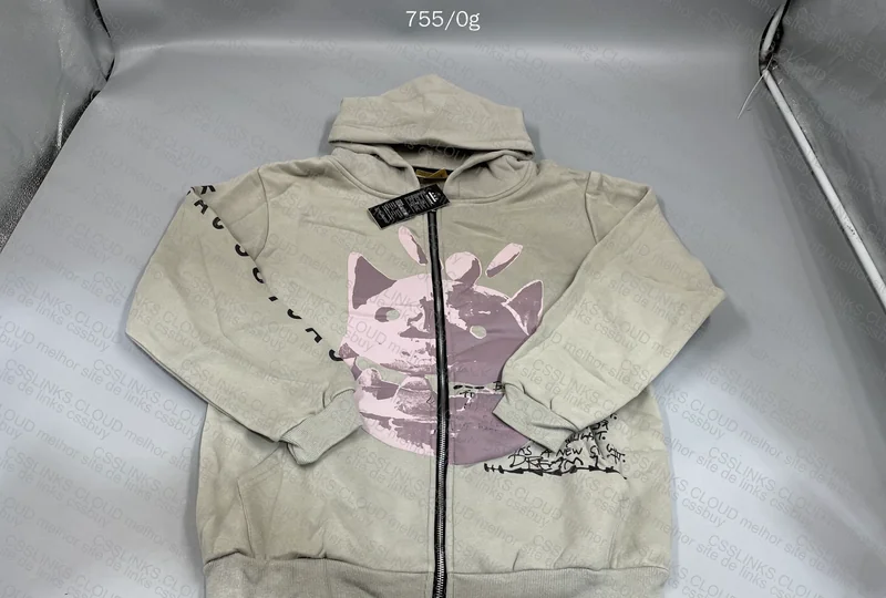 Gray Travis Scott Sweatshirt with Measurements 2