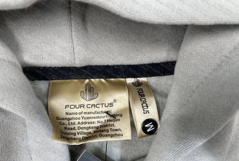 Gray Travis Scott Sweatshirt with Measurements 6
