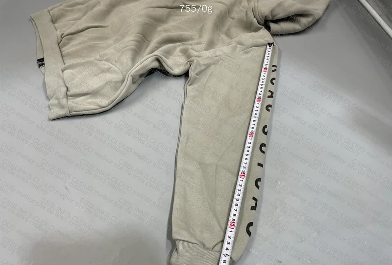 Gray Travis Scott Sweatshirt with Measurements 8