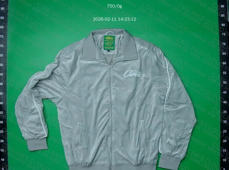Blusa Veludo Corteiz Cinza SALE 3