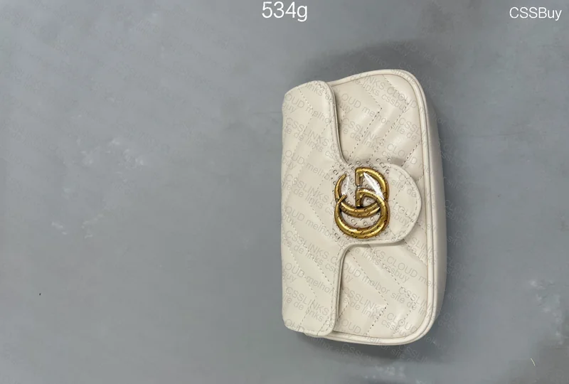 Gucci GG Marmont Mini White Bag