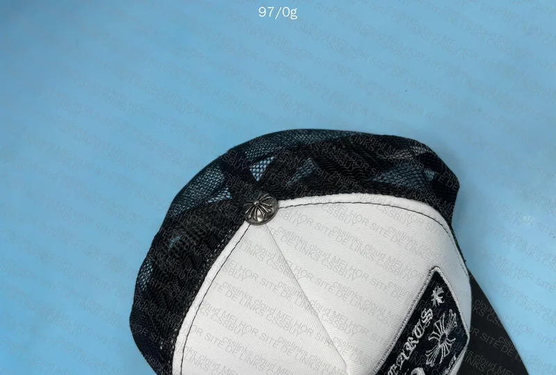 Chrome Hearts Trucker Cap Black and White 3