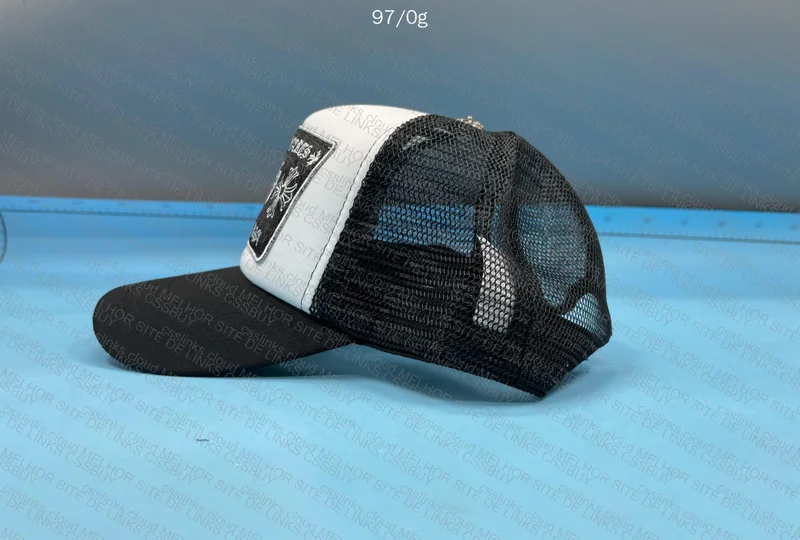 Chrome Hearts Trucker Cap Black and White 4