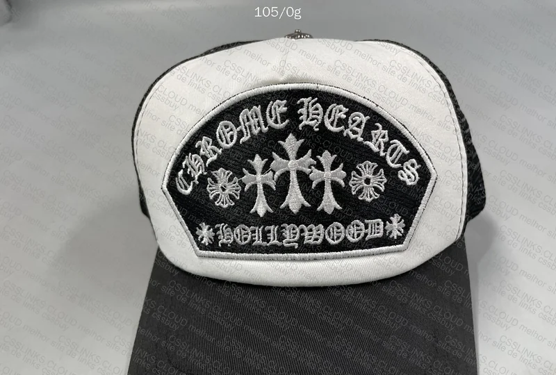 Chrome Hearts White Crosses Cap 2